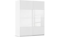 Goossens kledingkast finca combi glans mat glas wit hoogwaardig meubelplaat - 8244366-{merk}-finca-combi-sts-wit-schuifdeuren-02